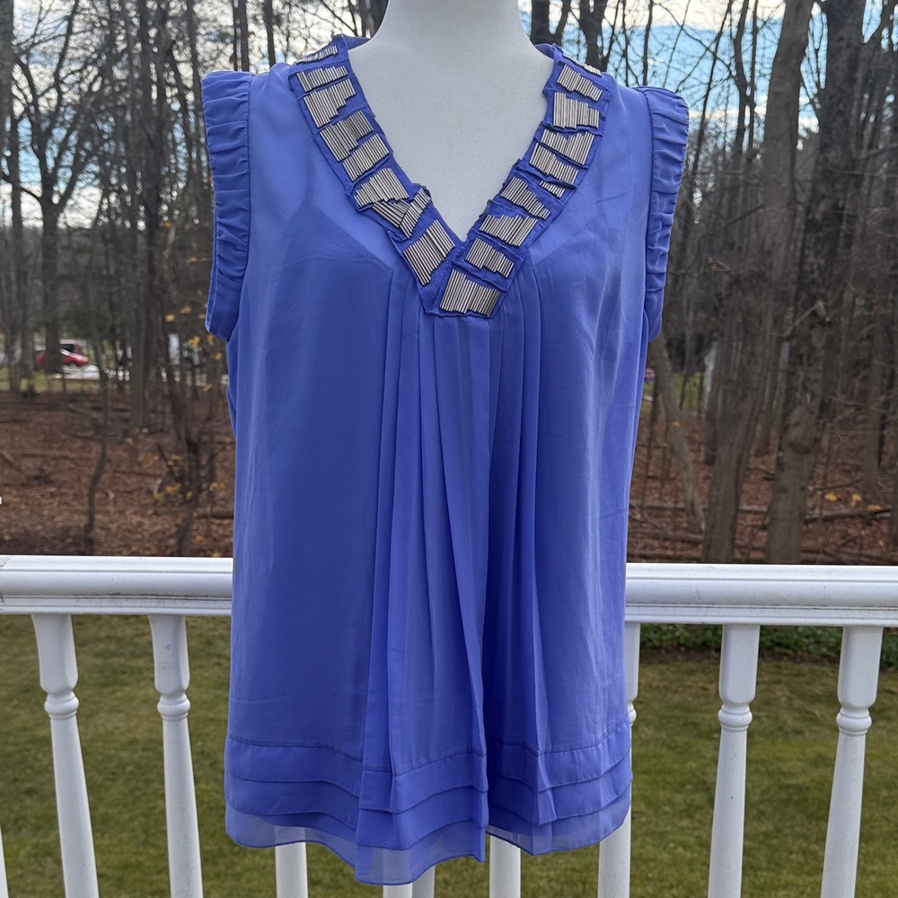 TED BAKER LONDON  periwinkle embellished Sleeveless 2 piece Top